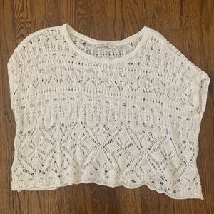Cream Knit Top